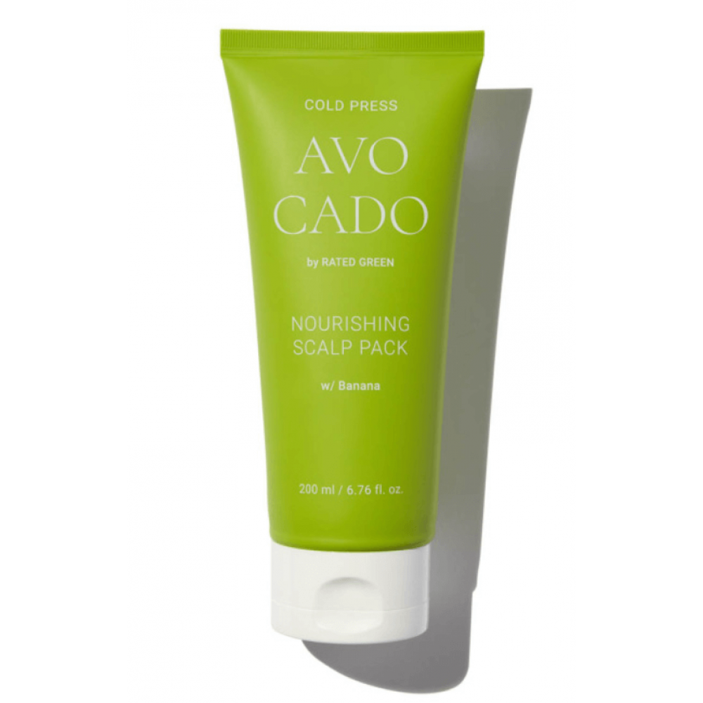 Поживна маска для шкіри голови та волосся з маслом авокадо - Rated Green Cold Press Avocado Nourishing Scalp Pack фото 2