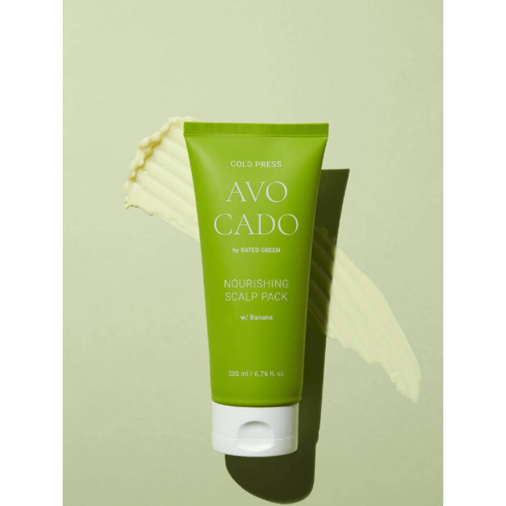 Поживна маска для шкіри голови та волосся з маслом авокадо - Rated Green Cold Press Avocado Nourishing Scalp Pack фото 5