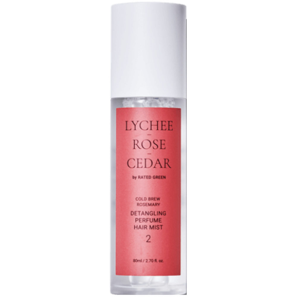 Парфумований міст для волосся - Rated Green Detangling Perfume Hair Mist Lychee-Rose-Cedar фото