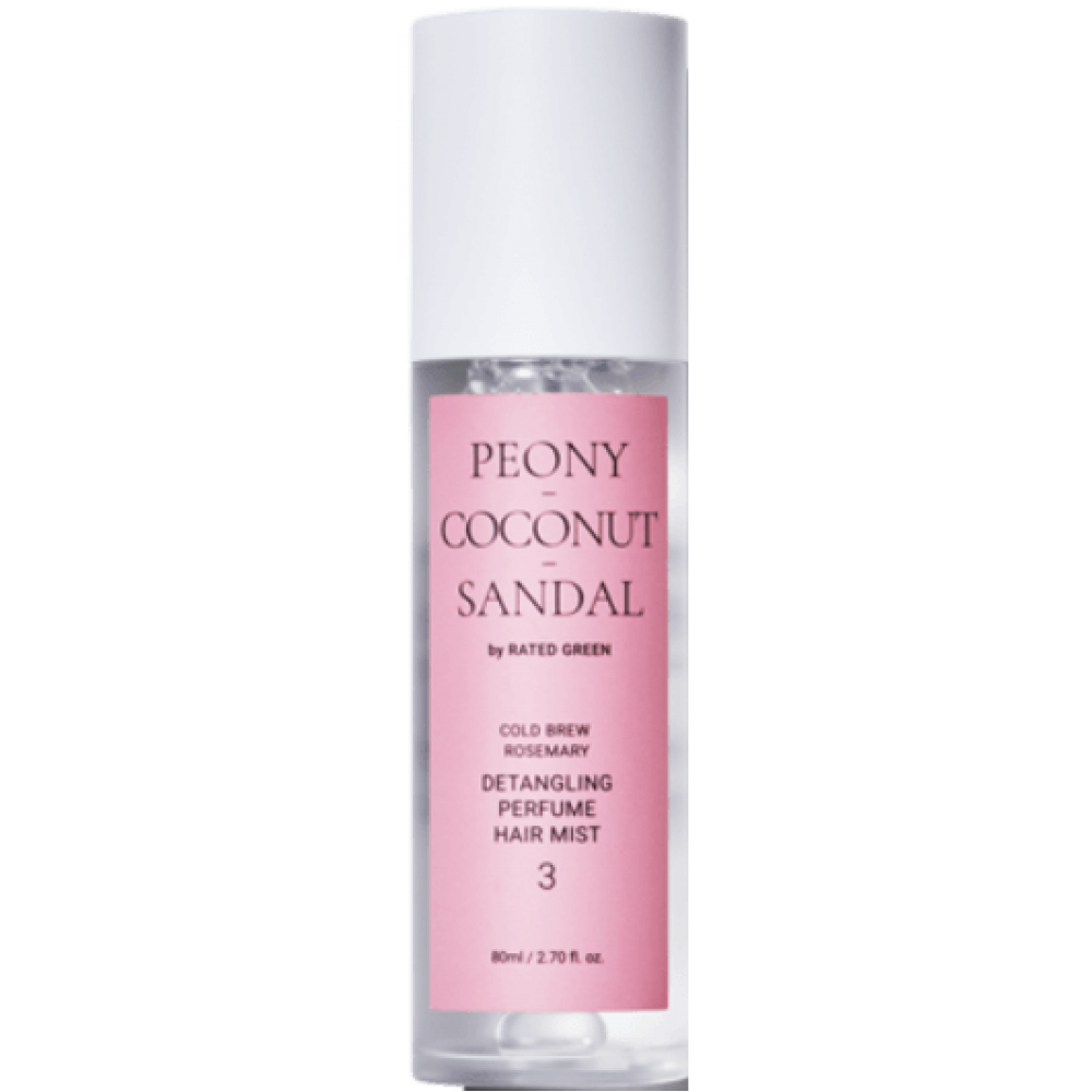 Парфюмированный мист для волос - Rated Green Detangling Perfume Hair Mist Peony-Coconut-Sandal фото