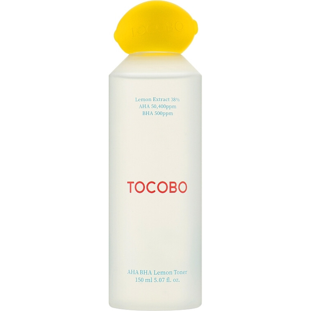 Лимонный тонер с кислотами AHA BHA и витамином C - Tocobo AHA BHA Lemon Toner фото 2