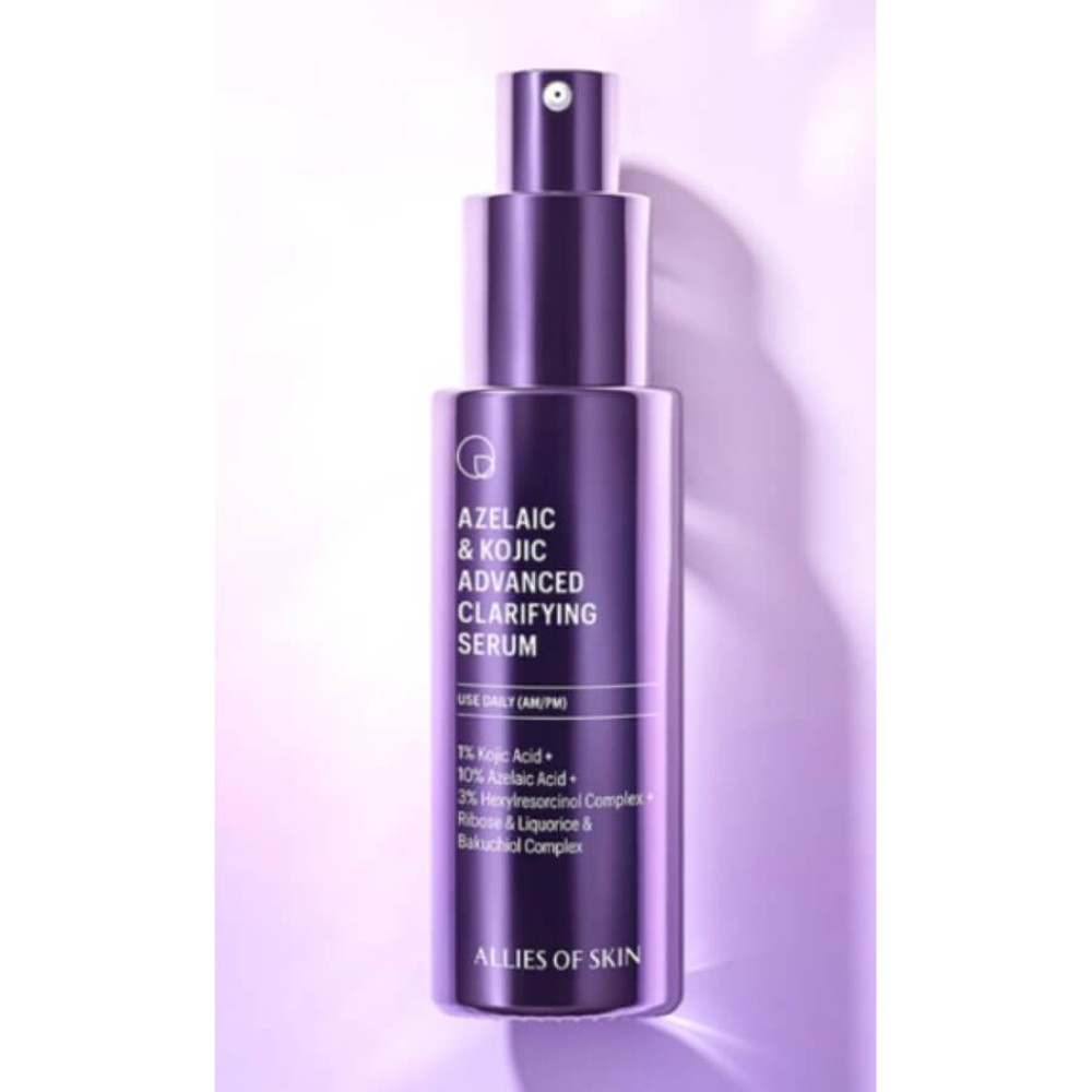 Сыворотка осветляющая с азелаиновой кислотой - Allies of skin Azelaic & Kojic Advanced Clarifying Serum фото 3