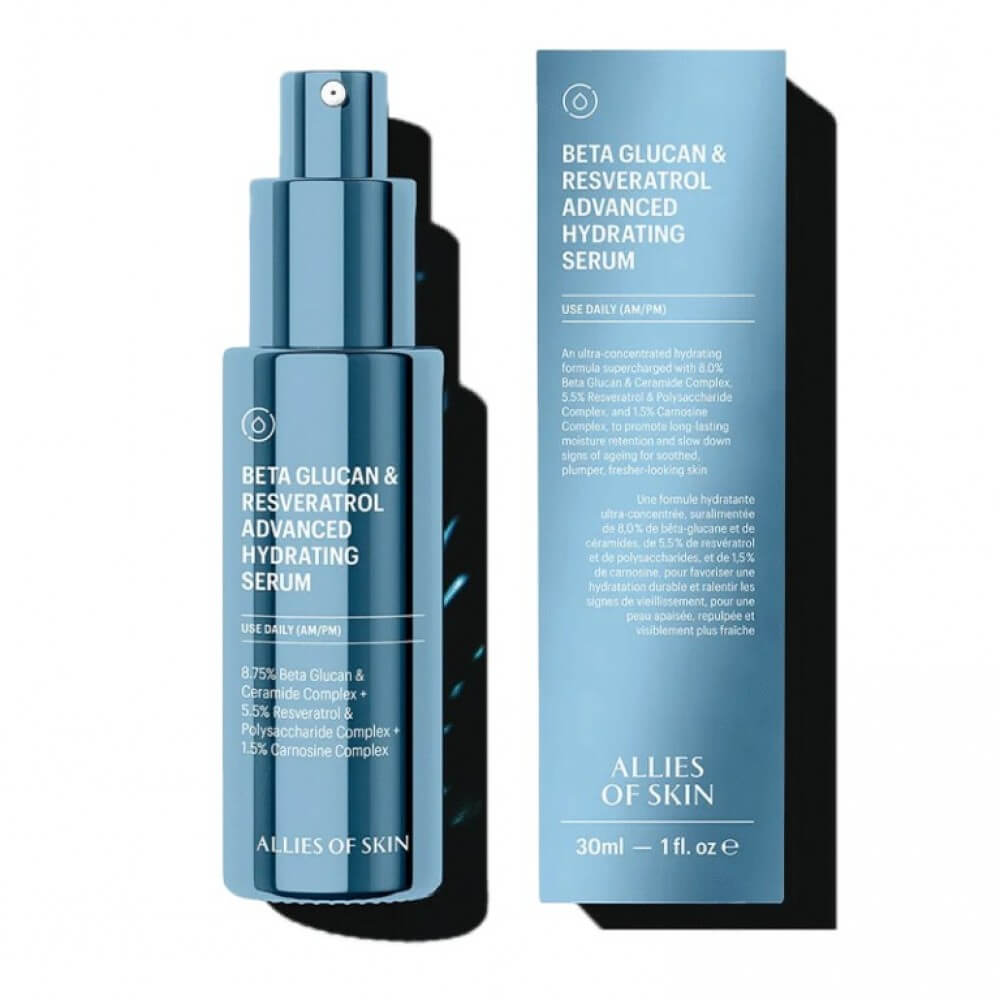 Увлажняющая сыворотка с бета-глюканом - Allies of Skin Beta Glucan & Resveratrol Advanced Hydrating Serum фото 2