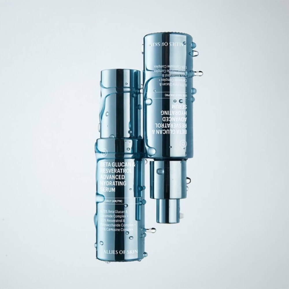 Увлажняющая сыворотка с бета-глюканом - Allies of Skin Beta Glucan & Resveratrol Advanced Hydrating Serum фото 3