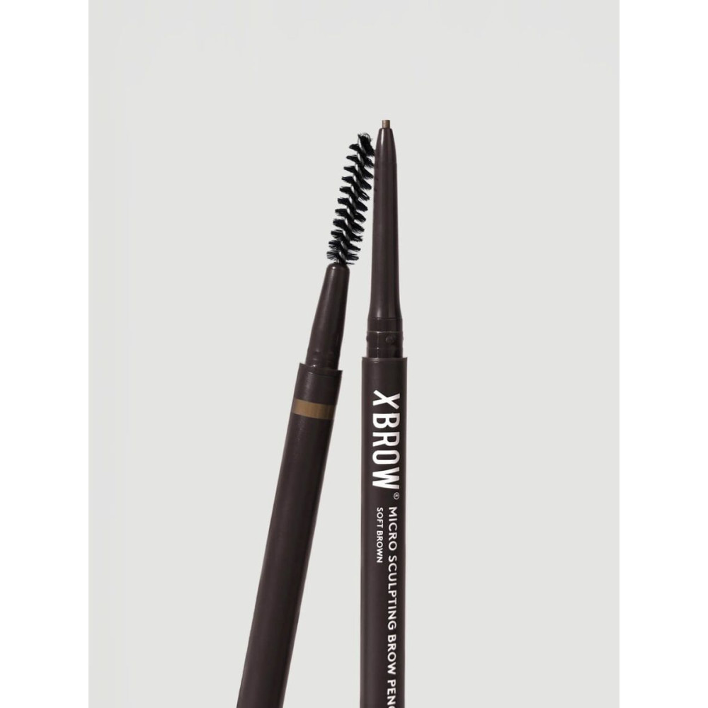 Карандаш для бровей "Мягкий коричневый" с микроскульптурой - Xlash Cosmetics Micro-sculpting Brow Pencil Soft Brown фото 4