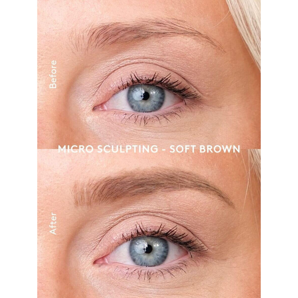 Карандаш для бровей "Мягкий коричневый" с микроскульптурой - Xlash Cosmetics Micro-sculpting Brow Pencil Soft Brown фото 5