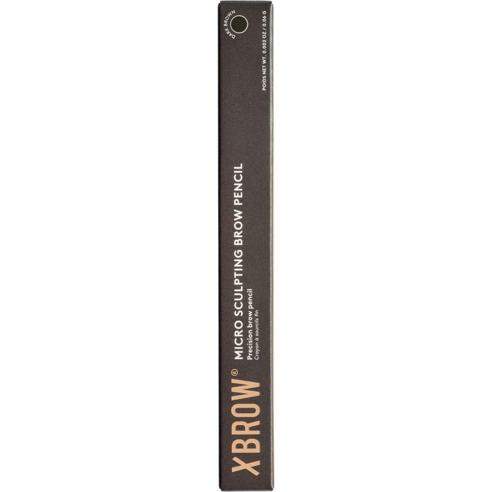 Карандаш для бровей "Темно-коричневый" с микроскульптурой - Xlash Cosmetics Micro-sculpting Brow Pencil Dark Brown фото 3