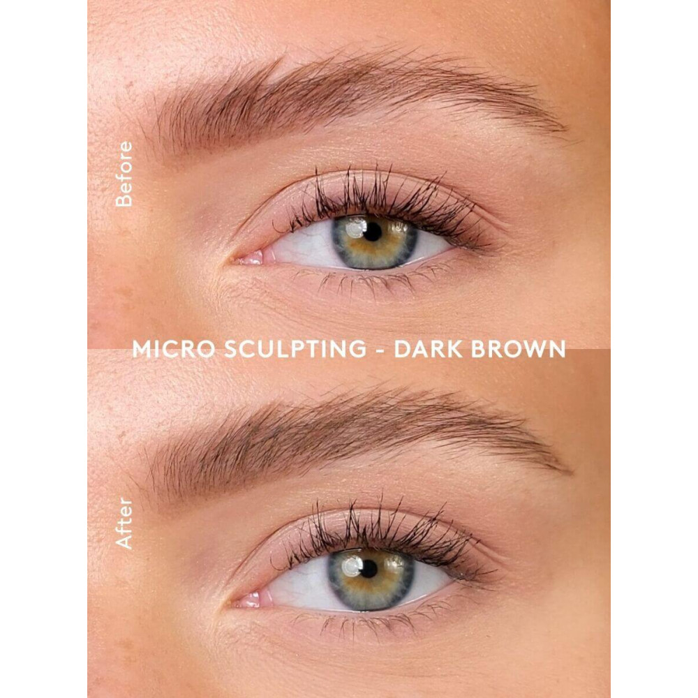 Карандаш для бровей "Темно-коричневый" с микроскульптурой - Xlash Cosmetics Micro-sculpting Brow Pencil Dark Brown фото 4