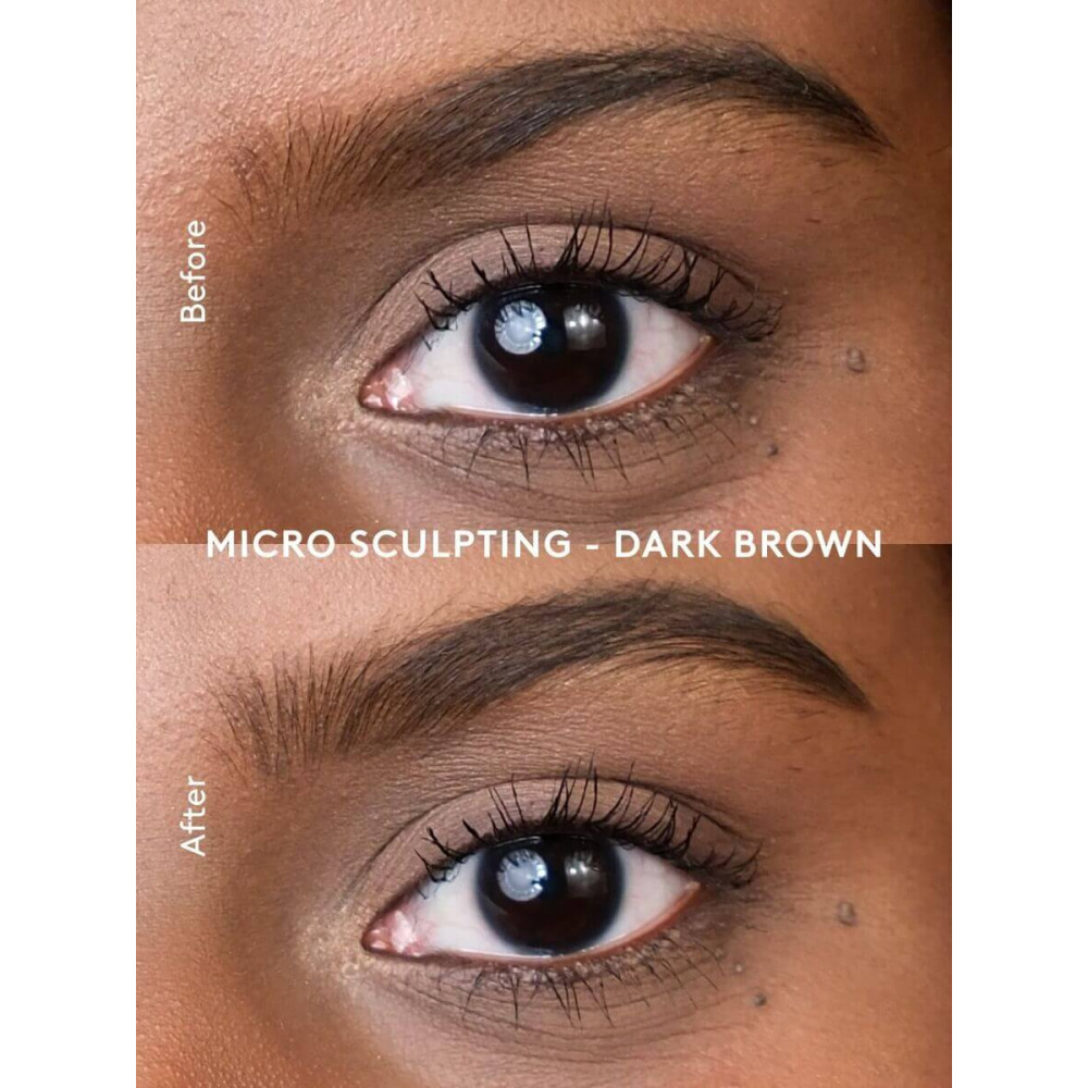 Карандаш для бровей "Темно-коричневый" с микроскульптурой - Xlash Cosmetics Micro-sculpting Brow Pencil Dark Brown фото 5