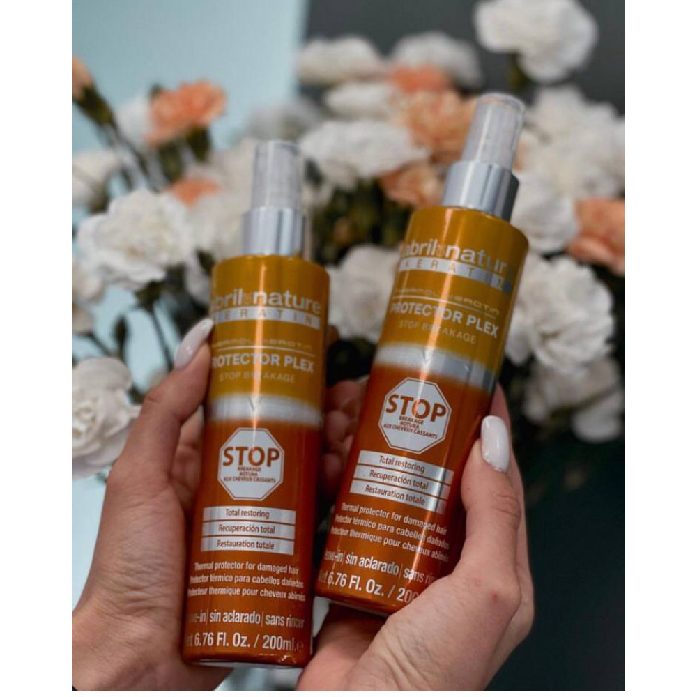 Спрей-термозащита активная - Abril et Nature Thermal Keratin Protector Plex Stop Breakage фото 2