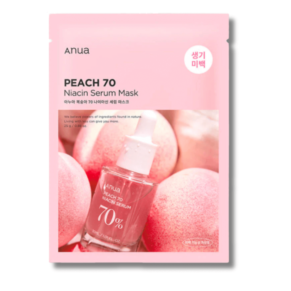 Тканевая маска для лица с осветляющим эффектом - Anua Peach 70 Niacin Serum Mask фото
