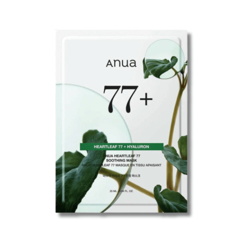 Заспокійлива маска для обличчя з екстрактом гуттуїнії - Anua Heartleaf 80 Moisture Soothing Ampoule Mask фото