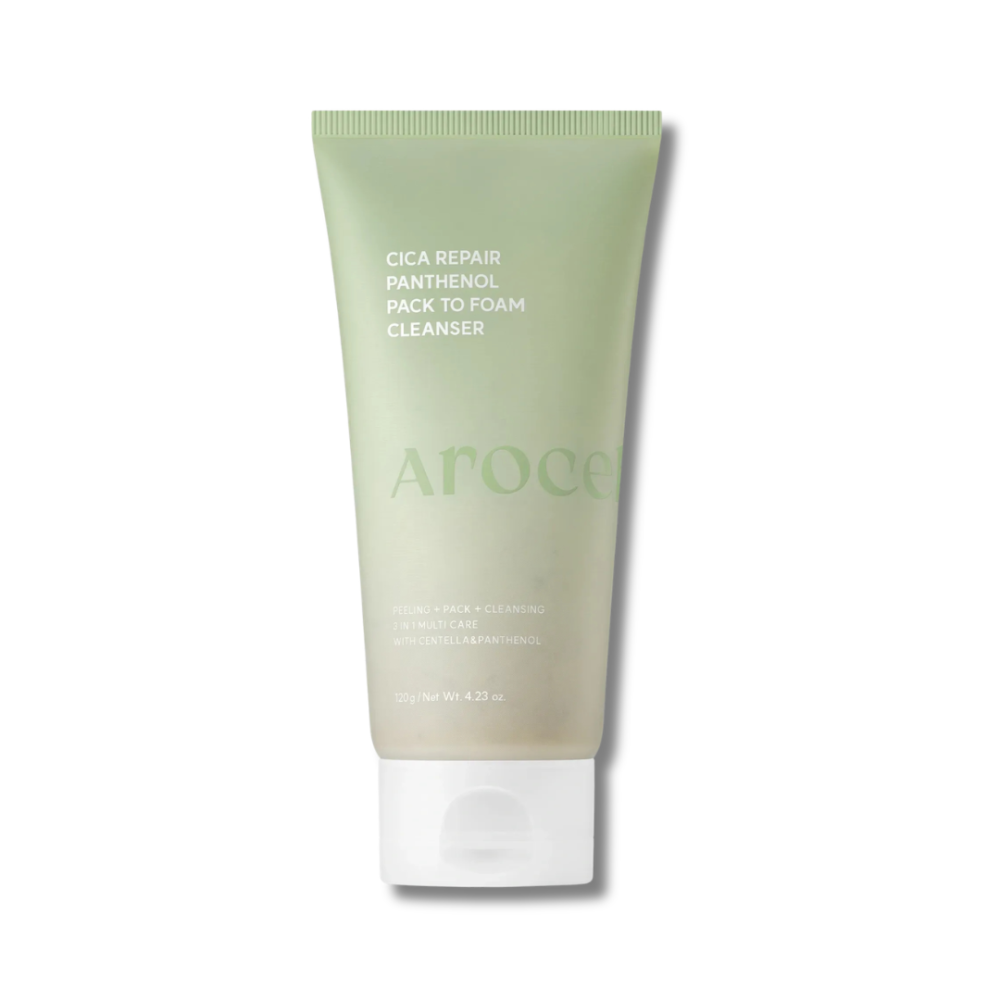 Очищающая маска-пенка с центеллой и пантенолом - Arocell Cica Repair Panthenol Pack-to-Foam Cleanser фото