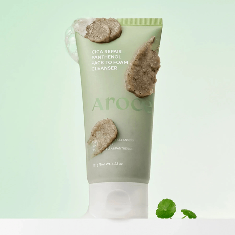Очищающая маска-пенка с центеллой и пантенолом - Arocell Cica Repair Panthenol Pack-to-Foam Cleanser фото 2