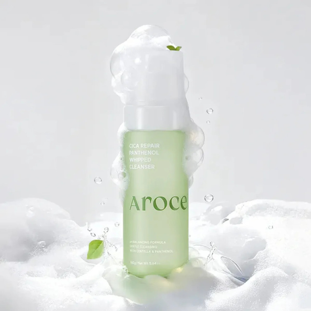 Пенка для умывания с центеллой и пантенолом - Arocell Cica Repair Panthenol Whipped Cleanser фото 4