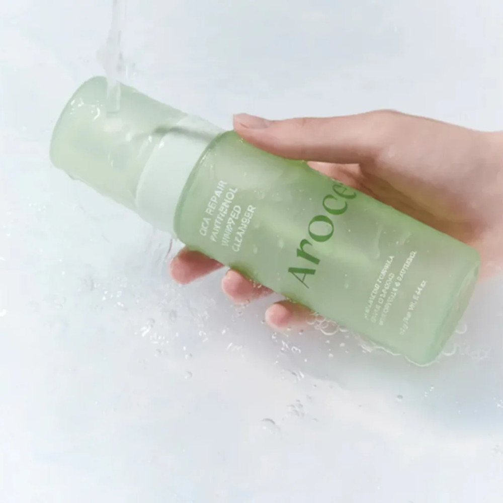 Пенка для умывания с центеллой и пантенолом - Arocell Cica Repair Panthenol Whipped Cleanser фото 2