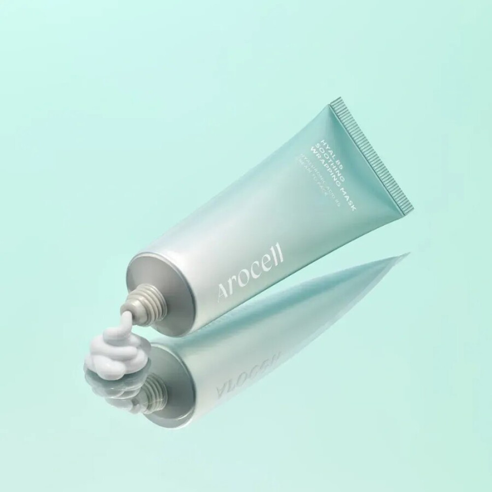 Успокаивающая маска-пленка с гиалуроновой кислотой и пантенолом - Arocell Hyal B5 Soothing Wrapping Mask фото 4