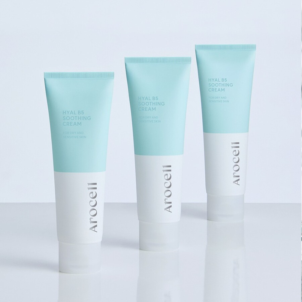 Успокаивающий крем с 5% пантенола для чувствительной кожи - Arocell Hyal B5 Soothing Cream фото 2