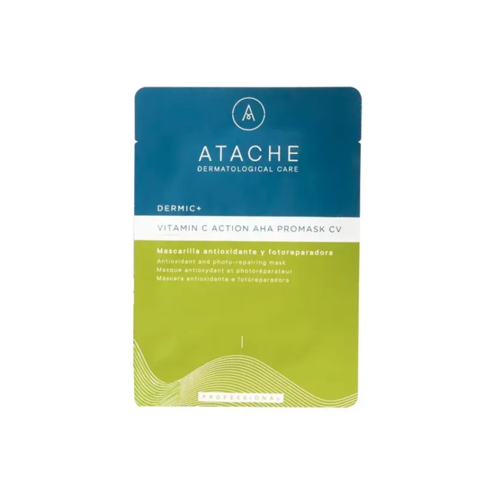 Антиоксидантна маска з вітаміном C - Atache Dermic+ Vitamin C Action AHA Promask CV фото 2