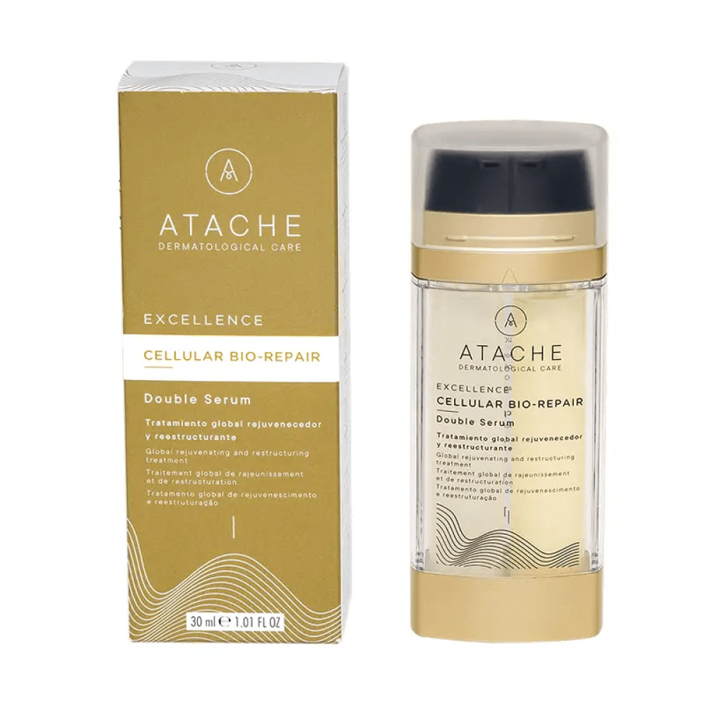 Сироватка для інтенсивного омолодження клітин - Atache Excellence Cellular Bio-Repair Double Serum фото 2
