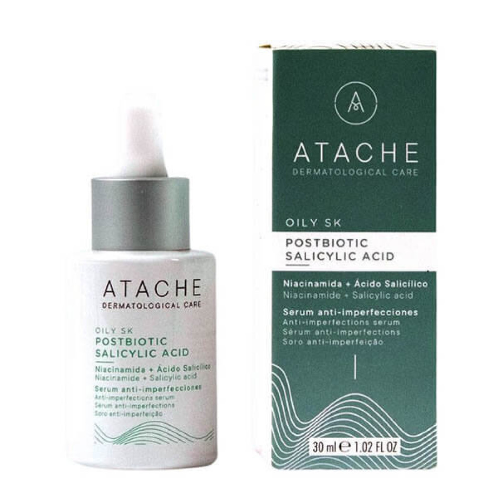 Cыворотка для проблемной кожи с кислотами - Atache Oily Skin Postbiotic Salicylic Acid Serum фото 4