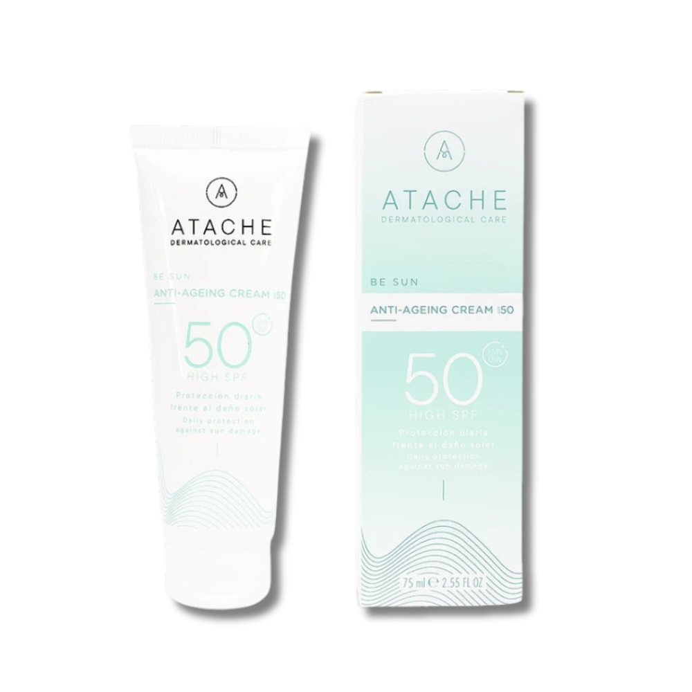 Сонцезахисний антивіковий крем для обличчя - Atache Be Sun Anti-Ageing Cream SPF 50 фото