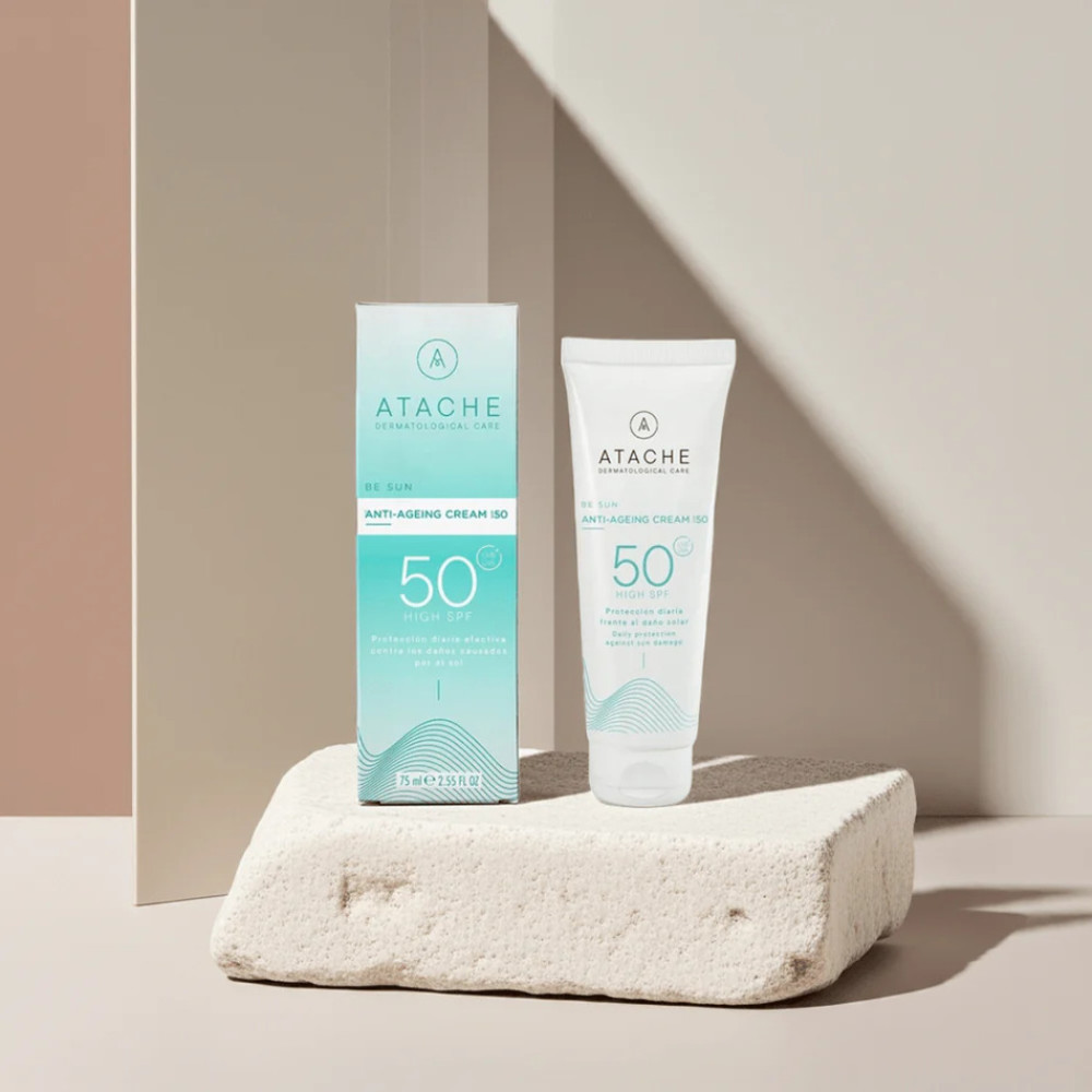 Сонцезахисний антивіковий крем для обличчя - Atache Be Sun Anti-Ageing Cream SPF 50 фото 2