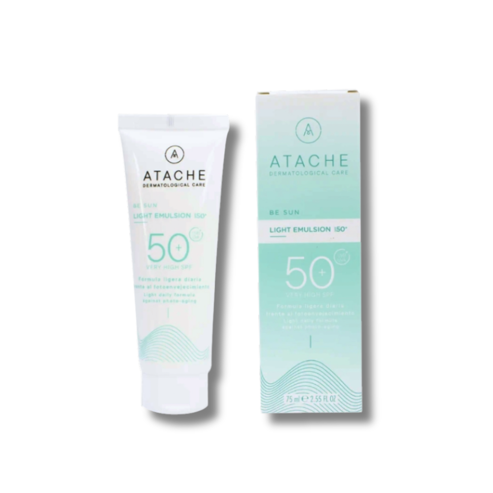 Омолаживающий солнцезащитный крем для всех типов кожи SPF 50+ - Atache Be Sun Light Fluid SPF 50+ фото