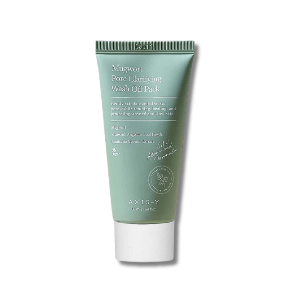 Глиняная маска с полынью для проблемной кожи - Axis-Y Mugwort Pore Clarifying Wash Off Pack фото
