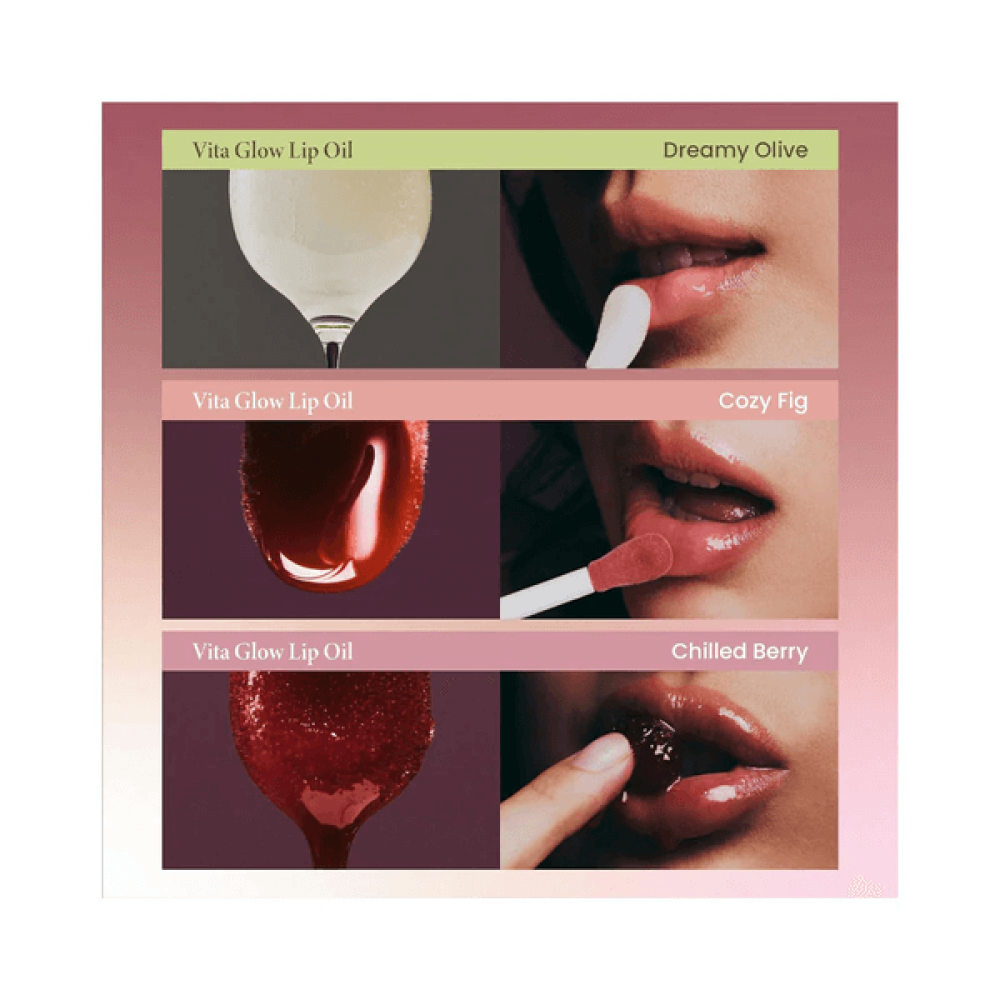Глянцевое масло-тинт для губ "Cozy Fig" - Axis-Y Vita Glow Lip Oil Cozy Fig фото 5