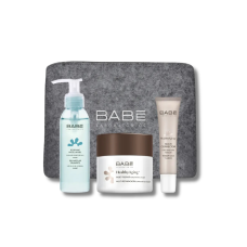 Антивозрастный набор ухода за кожей с косметической в ​​подарок - Babe Laboratorios HealthyAging+ Set 
