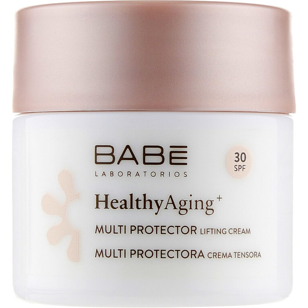 Денний мультизахисний ліфтинг крем з DMAE та SPF 30 - Babe Laboratorios Healthy Aging Multi Protector Lifting Cream SPF30 фото 2