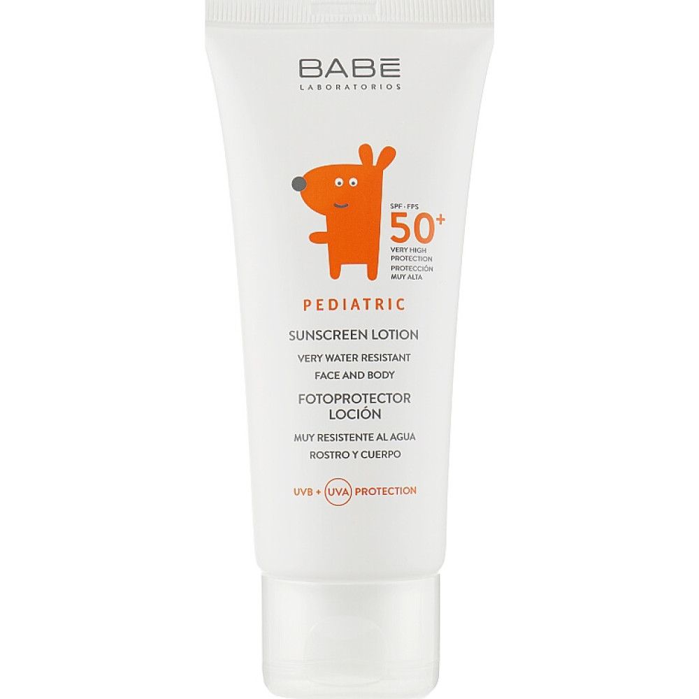 Дитячий сонцезахисний лосьйон для обличчя та тіла SPF 50+ - Babe Laboratorios Pediatric Sunscreen Lotion SPF 50+ фото 2