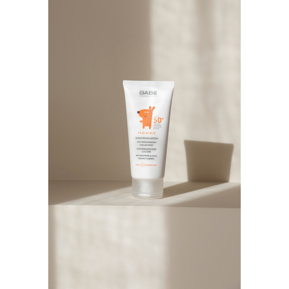 Дитячий сонцезахисний лосьйон для обличчя та тіла SPF 50+ - Babe Laboratorios Pediatric Sunscreen Lotion SPF 50+ фото 4