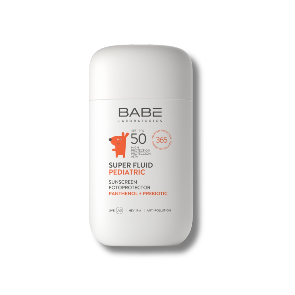 Детский солнцезащитный супер флюид SPF 50 с пантенолом и пребиотиком - Babe Laboratorios Super Fluid Pediatric SPF 50 фото
