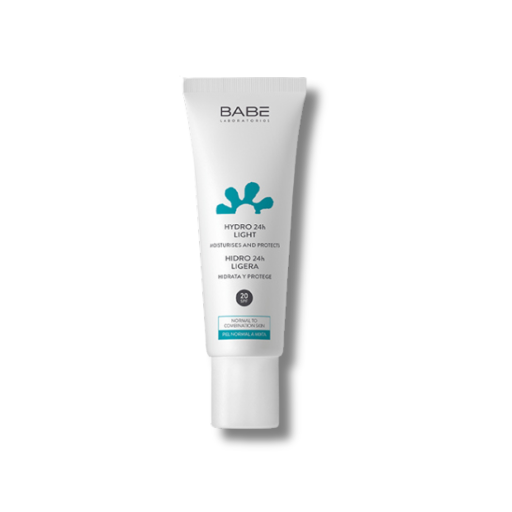 Легкий крем для обличчя "24 години зволоження" з SPF20 - Babe Laboratorios Hydro 24h Light Texture SPF 20 Cream фото