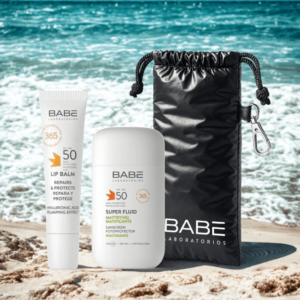 Набор для лица и губ - Babe Laboratorios Face & Lips (Fluid + Balm) Set фото 2