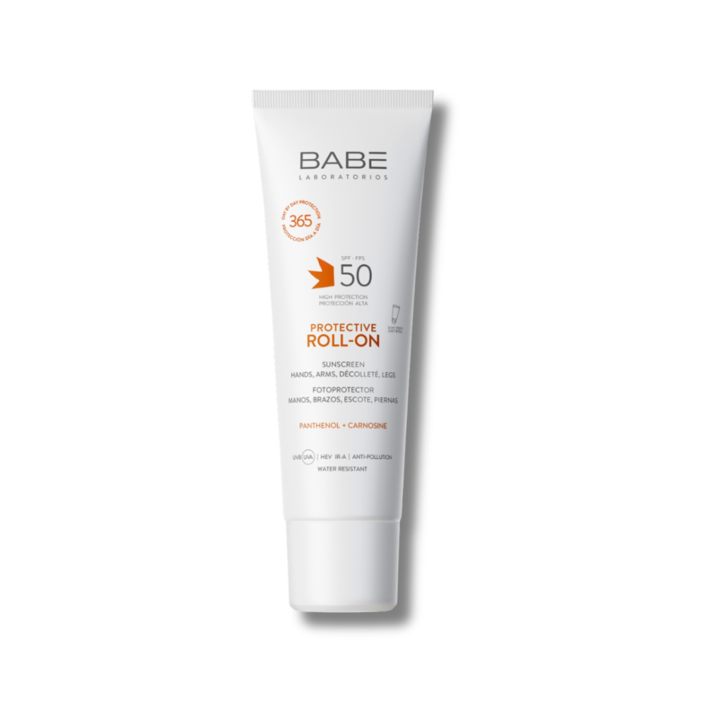 Сонцезахисний ролер для рук і тіла SPF 50 - Babe Laboratorios Protective Roll-On SPF 50  фото