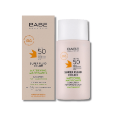 Солнцезащитный супер флюид ВВ с тонирующим и матирующим эффектом SPF 50 - Babe Laboratorios Super Fluid Color Mattifying SPF 50 