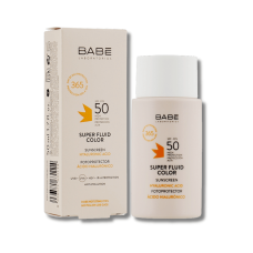 Солнцезащитный суперфлюид ВВ SPF 50 с тонирующим эффектом - Babe Laboratorios Super Fluid Color Sunscreen SPF 50 With Hyaluronic Acid 