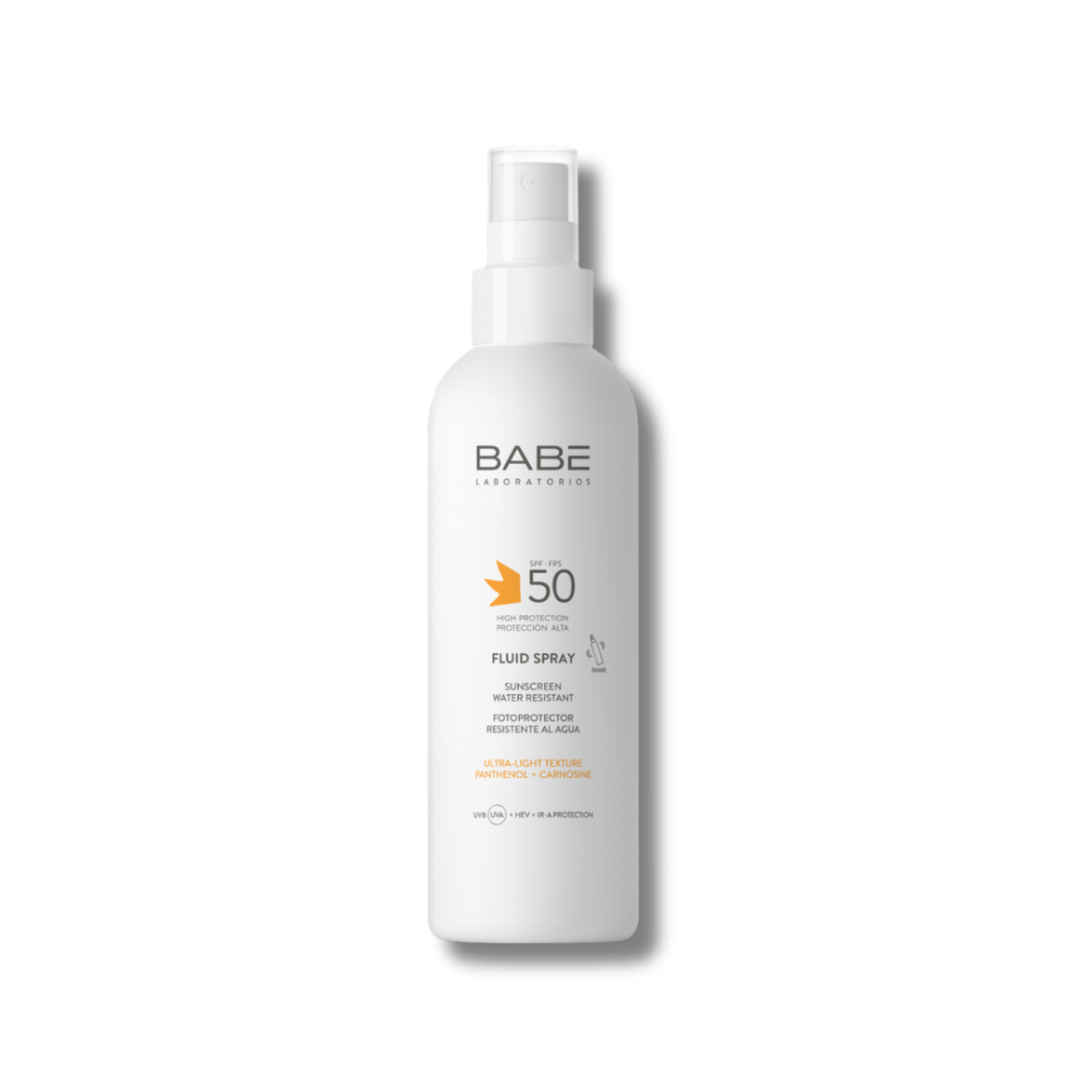 Солнцезащитный водостойкий флюид-спрей для тела SPF 50 - Babe Laboratorios Fluid Spray SPF 50 фото