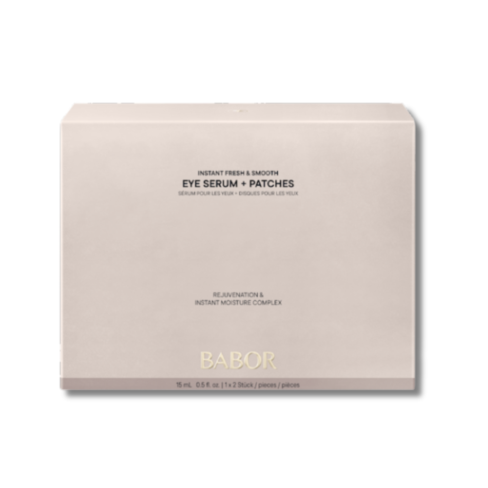 Набор для зоны вокруг глаз - Babor Instant Fresh & Smooth Eye Serum + Patches фото