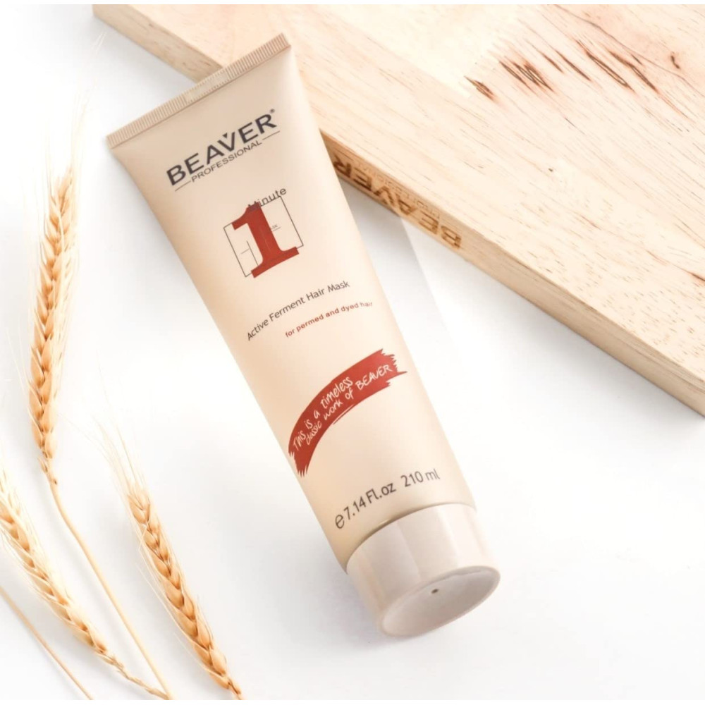 Зволожуюча експрес-маска для сухого та неслухняного волосся - Beaver Professional Active Ferment Hair Mask фото 3
