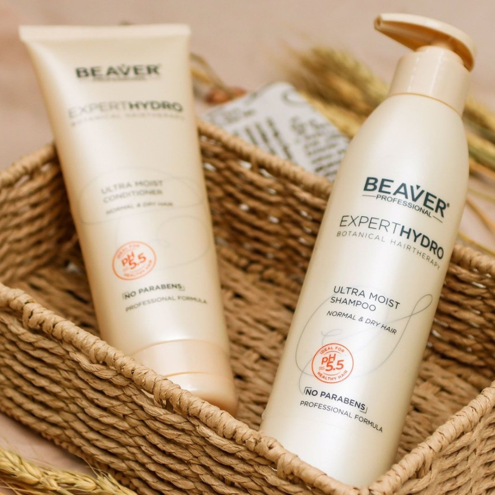 Ультра увлажняющий шампунь для сухих волос - Beaver Professional Expert Hydro Ultra Moisture Shampoo фото 3