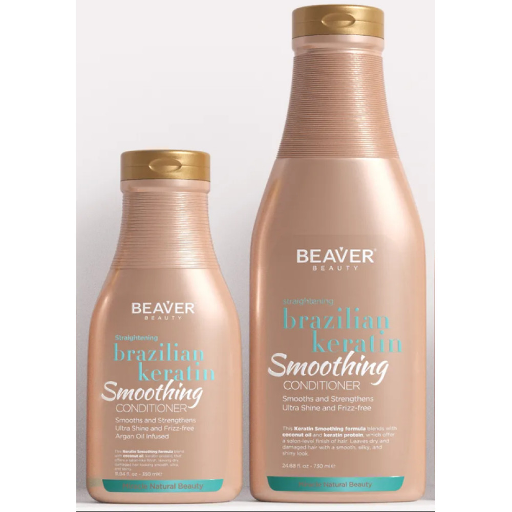 Кондиционер с кератином для эластичности волос - Beaver Professional Brazilian Keratin Smoothing Conditioner фото 3