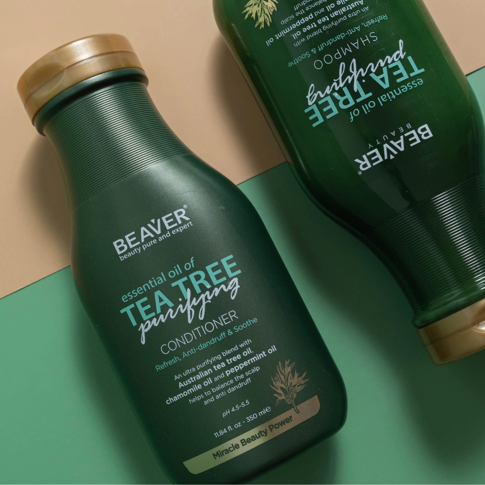 Кондиціонер для волосся з олією чайного дерева, що зміцнює - Beaver Professional Essential Oil of Tea Tree Conditioner фото 3