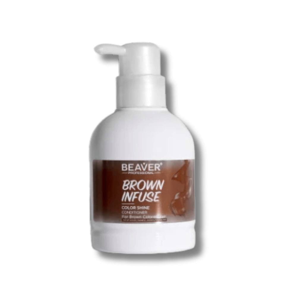 Кондиционер для интенсивного ухода за волосами золотисто-бежевый - Beaver Professional Infuse Color Shine Conditioner Brown фото