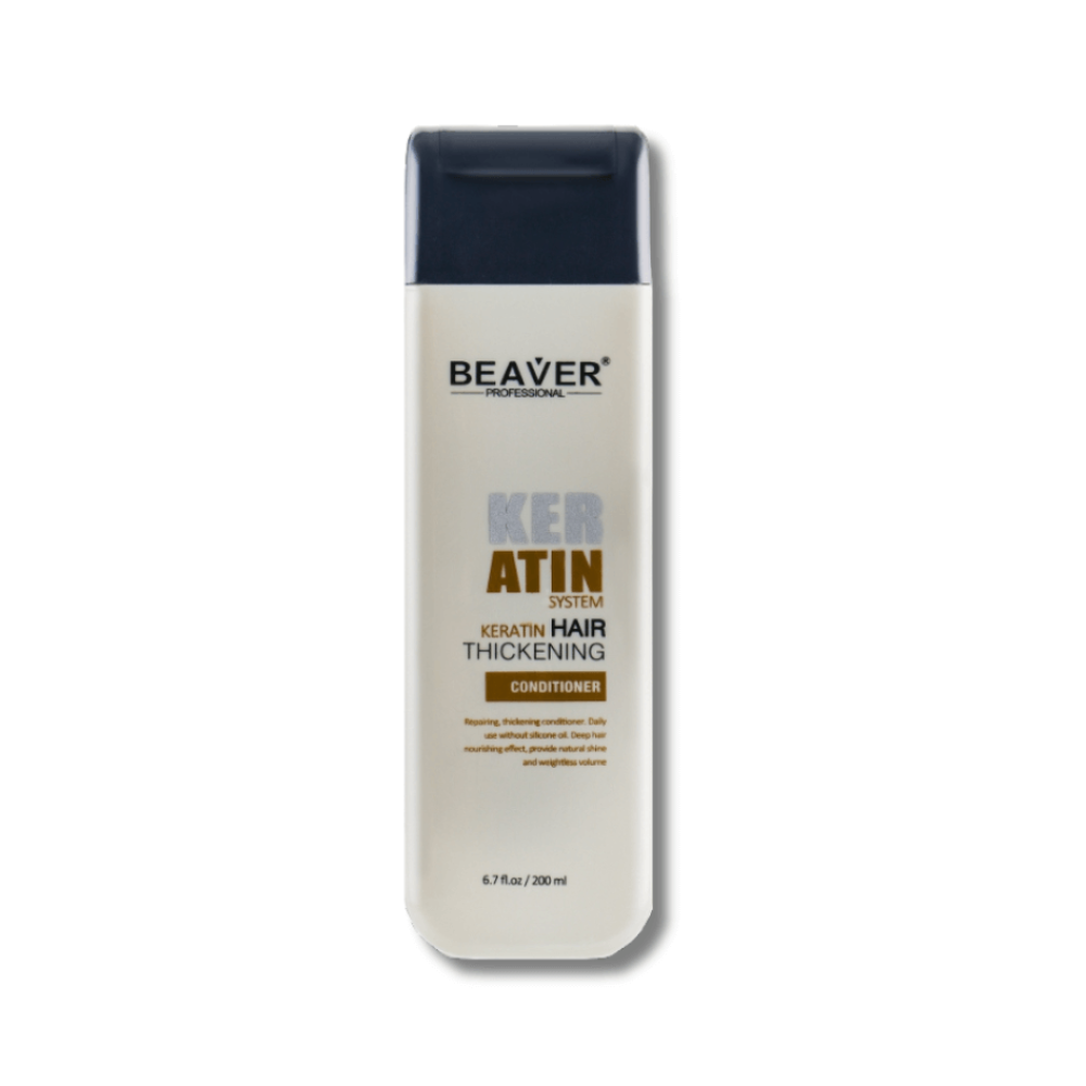 Кондиционер с кератином для густоты и уплотнения структуры волос - Beaver Professional Keratin System Conditioner фото