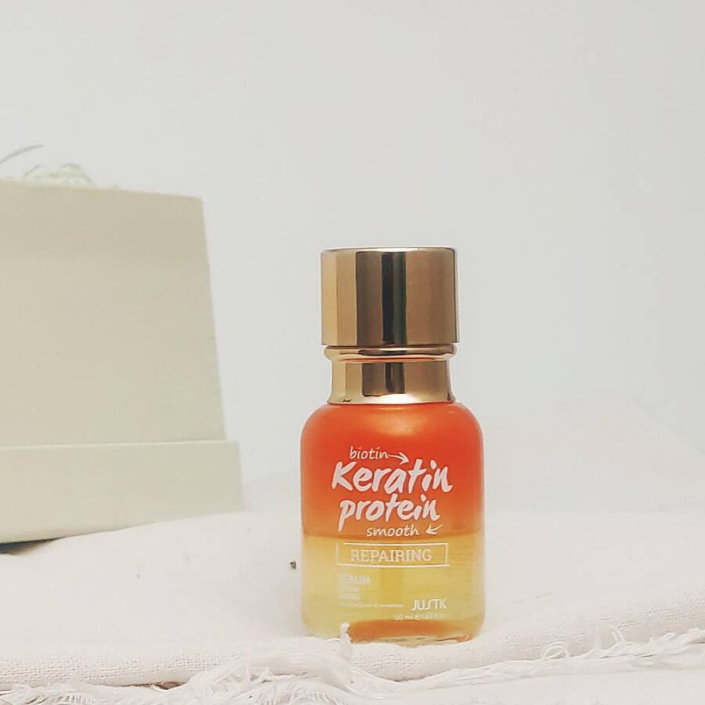 Масло для ломких и посеченных волос с биотином и кератином - Beaver JustK Keratin Protein Repairing Serum фото 2