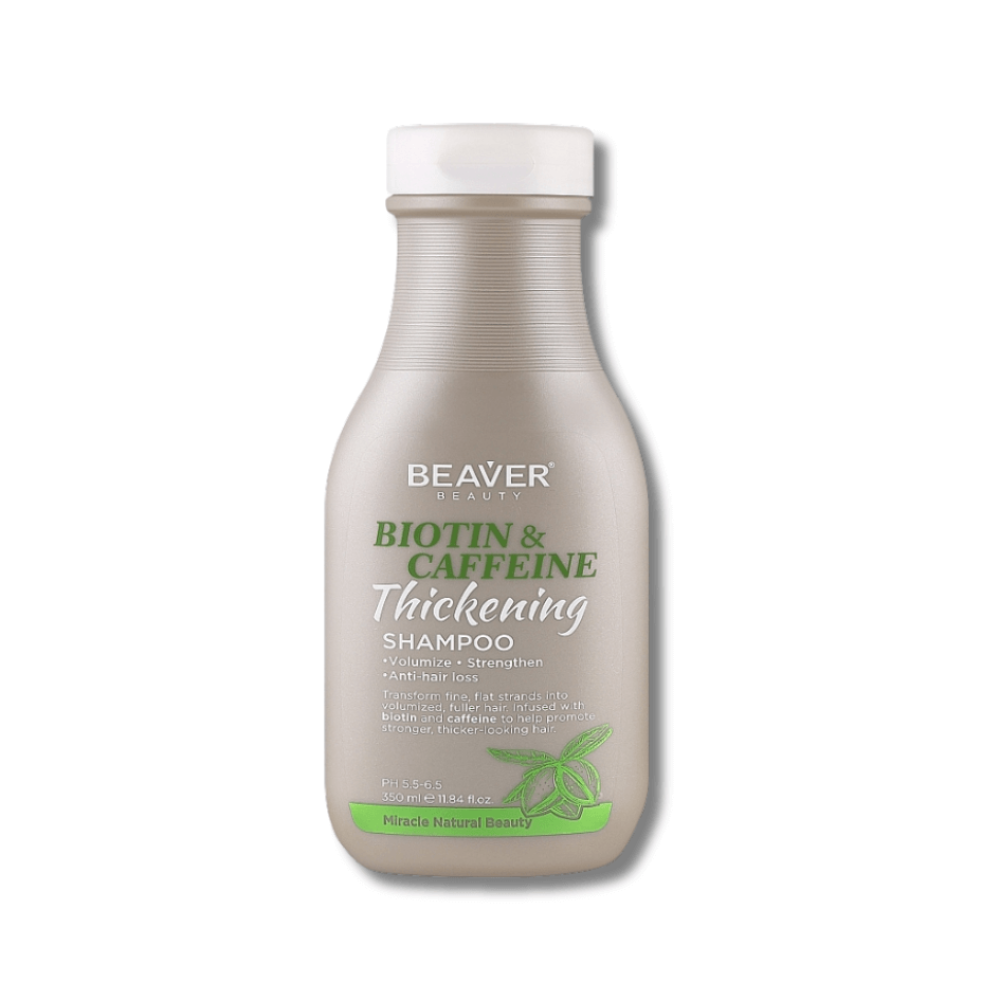 Шампунь проти випадіння волосся збагачений біотином та кофеїном - Beaver Professional Biotin & Caffeine Thickening Shampoo фото